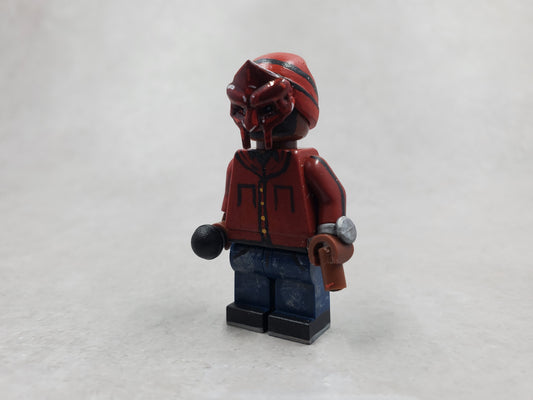 Metal Face Villain Translucent Red Mask Minifigure (1 of 1)