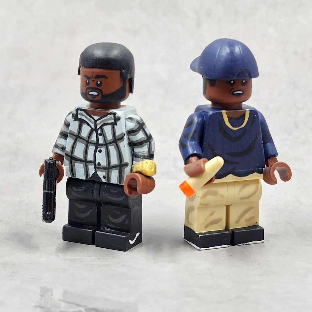 Craig and Smokey from Friday Minifigures (Ice Cube and Chris Tucker)