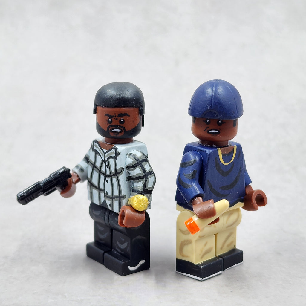 Craig and Smokey from Friday Minifigures (Ice Cube and Chris Tucker)
