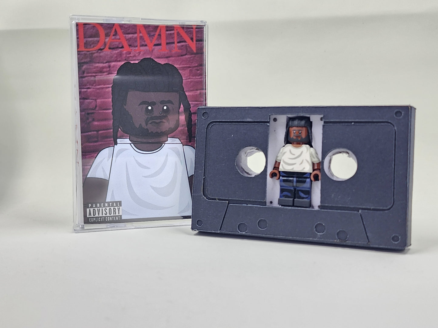 Kendrick Lamar Minifigure With Cassette Display Case (DAMN.)