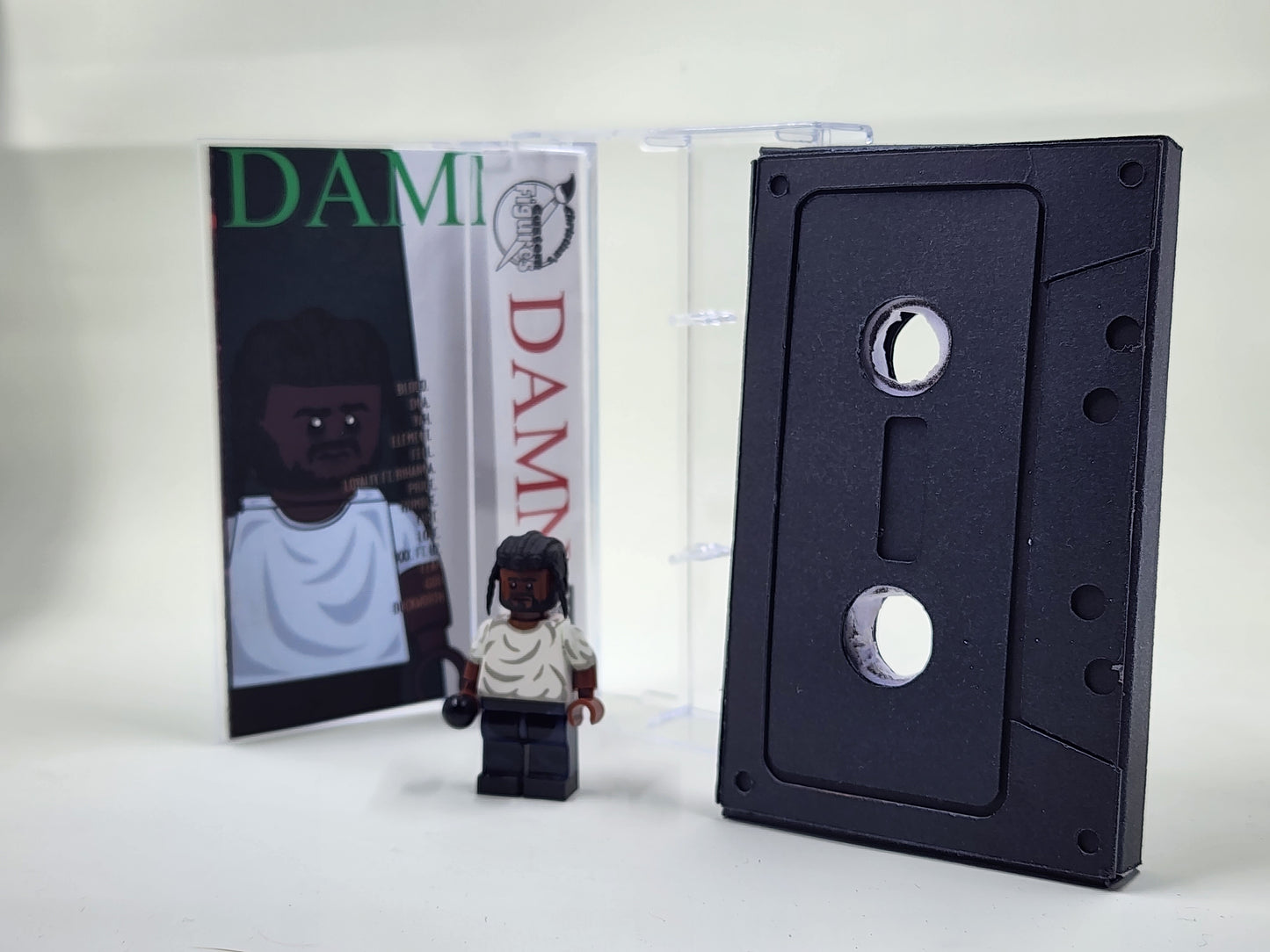 Kendrick Lamar Minifigure With Cassette Display Case (DAMN.)