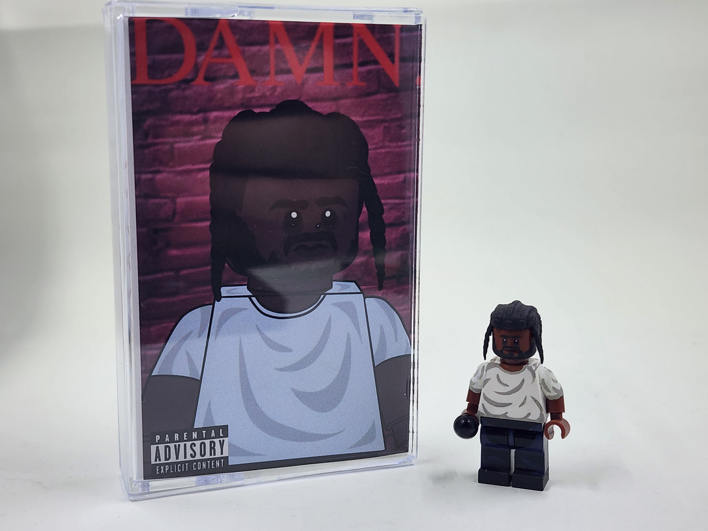 Kendrick Lamar Minifigure With Cassette Display Case (DAMN.)