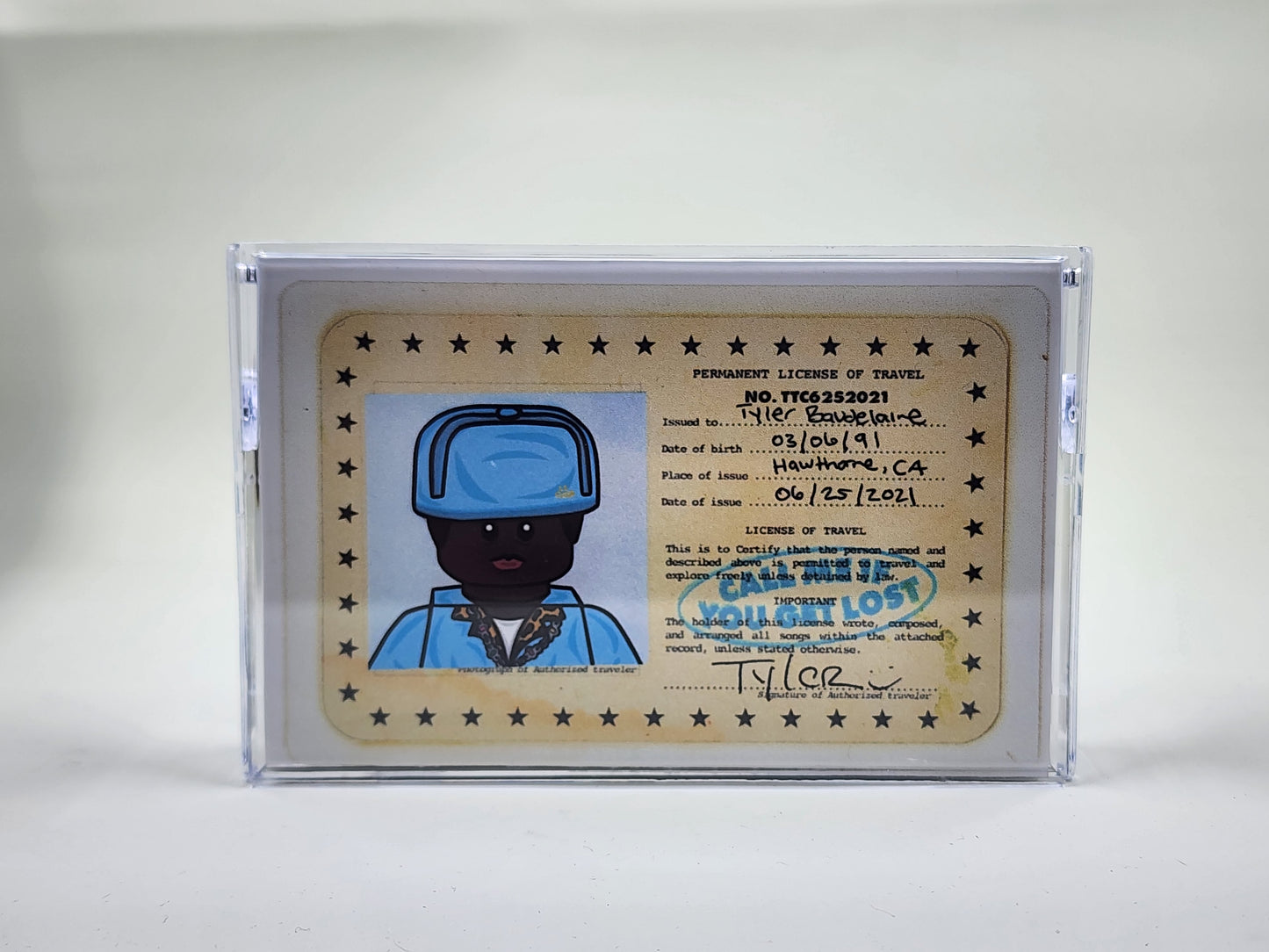 Tyler The, Creator Minifigure With Cassette Display Case (Call Me If You Get Lost)