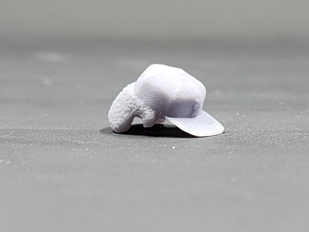 Jheri curl and Hat Combo 3D Printed Part