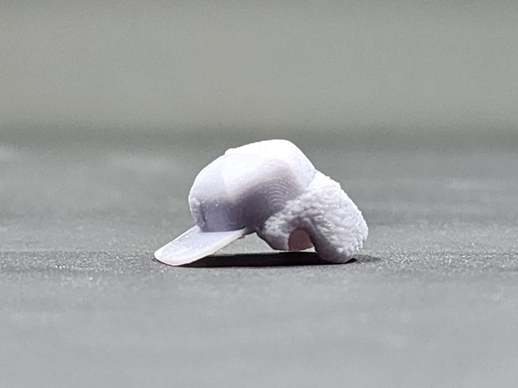 Jheri curl and Hat Combo 3D Printed Part