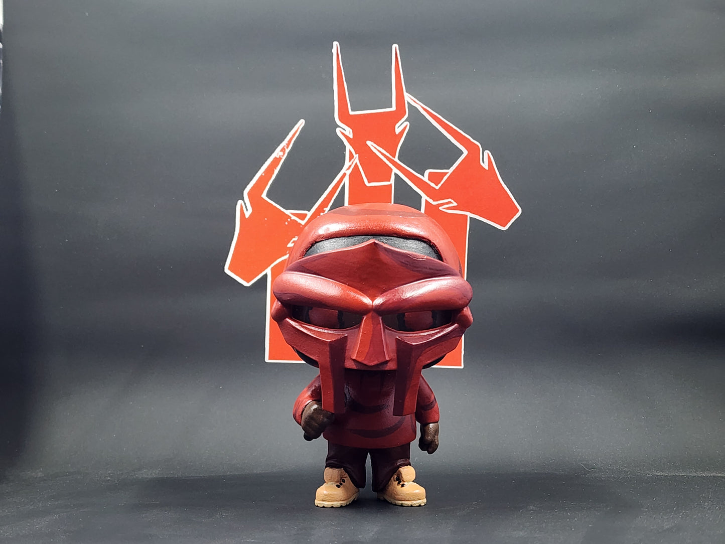 Metal Face Villain King Geedorah Hand-made 1 of 1 Pop Figure