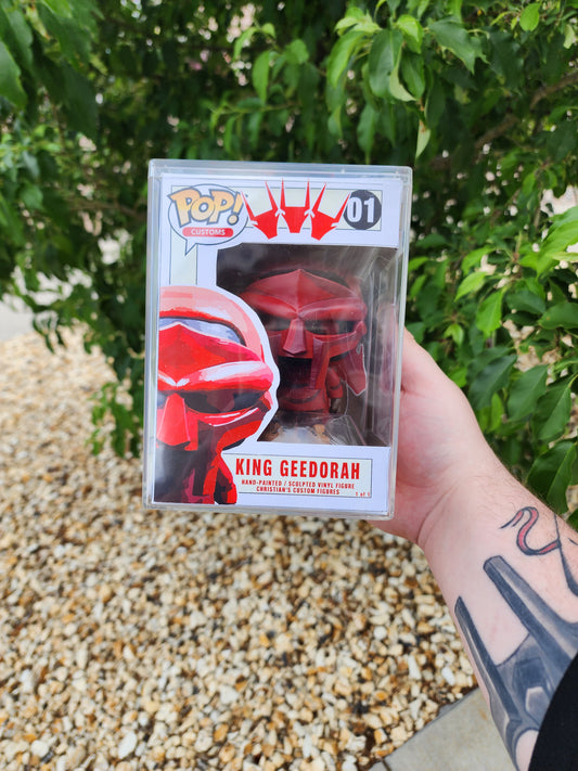 Metal Face Villain King Geedorah Hand-made 1 of 1 Pop Figure