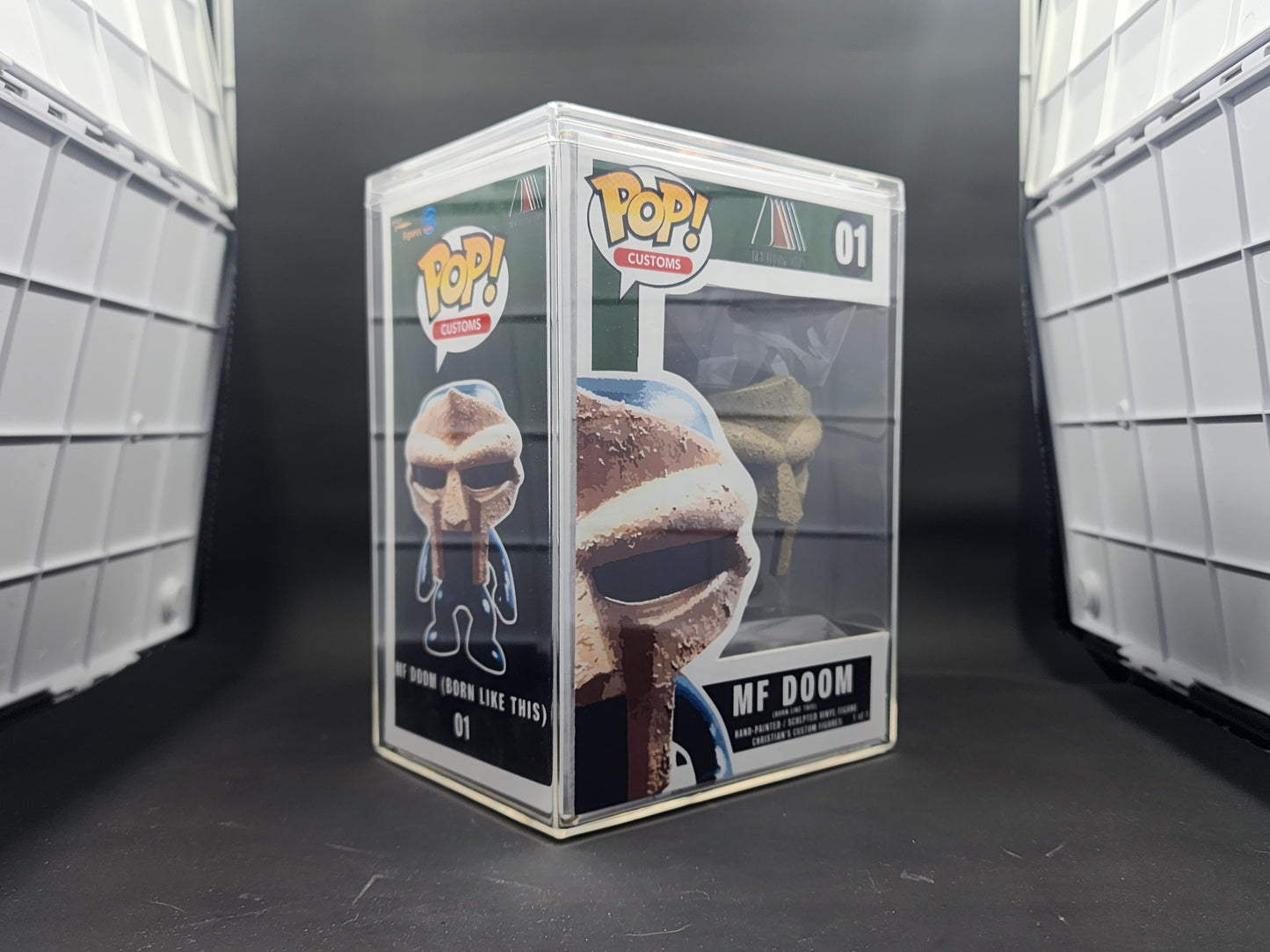 Metal Face Villain Born Like This Hand-made 1 of 1 Pop Figure