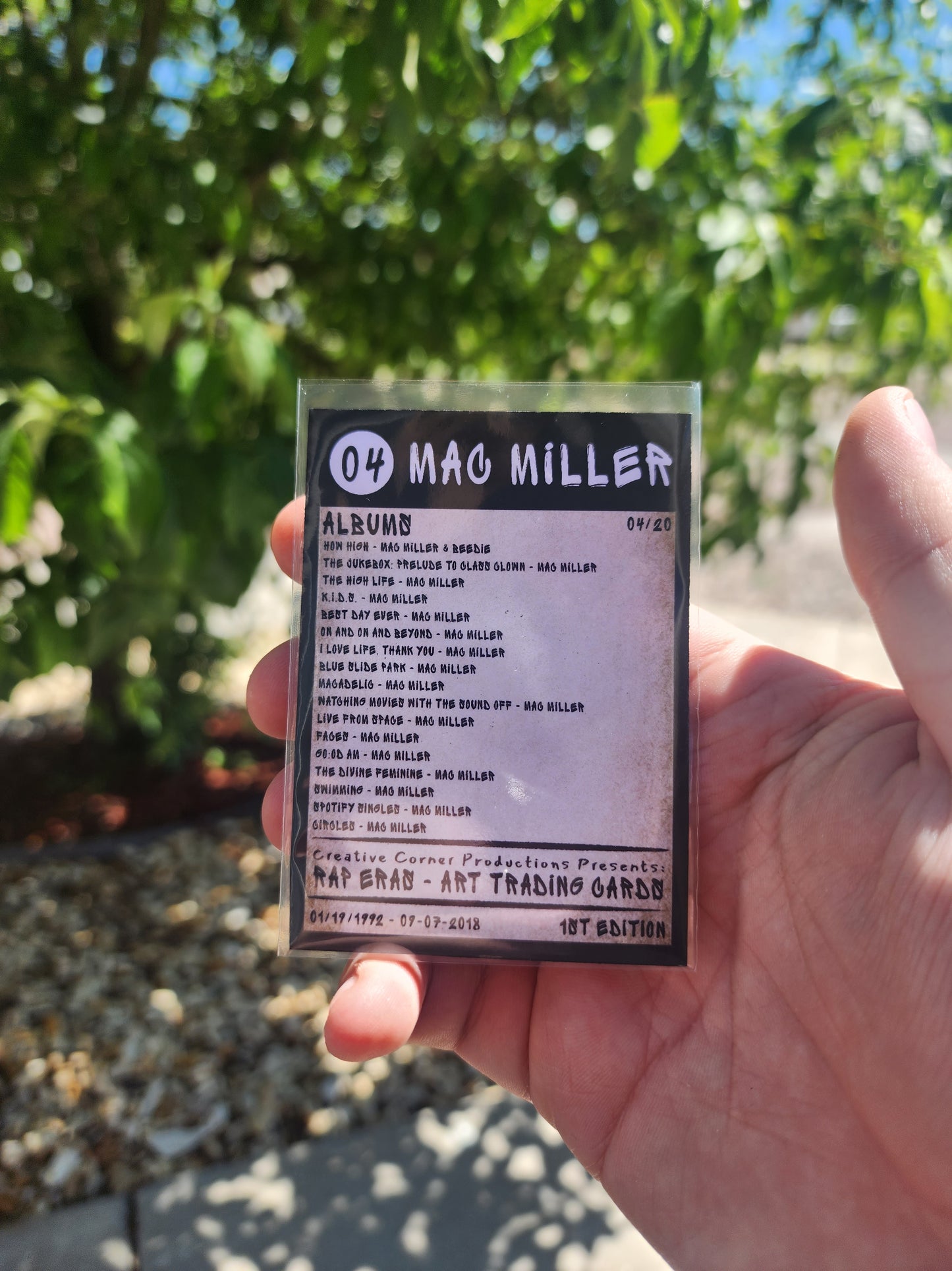 Mac Miller 04 Card - Rap Eras Art Trading Cards Vol. 1 [1st Edition]