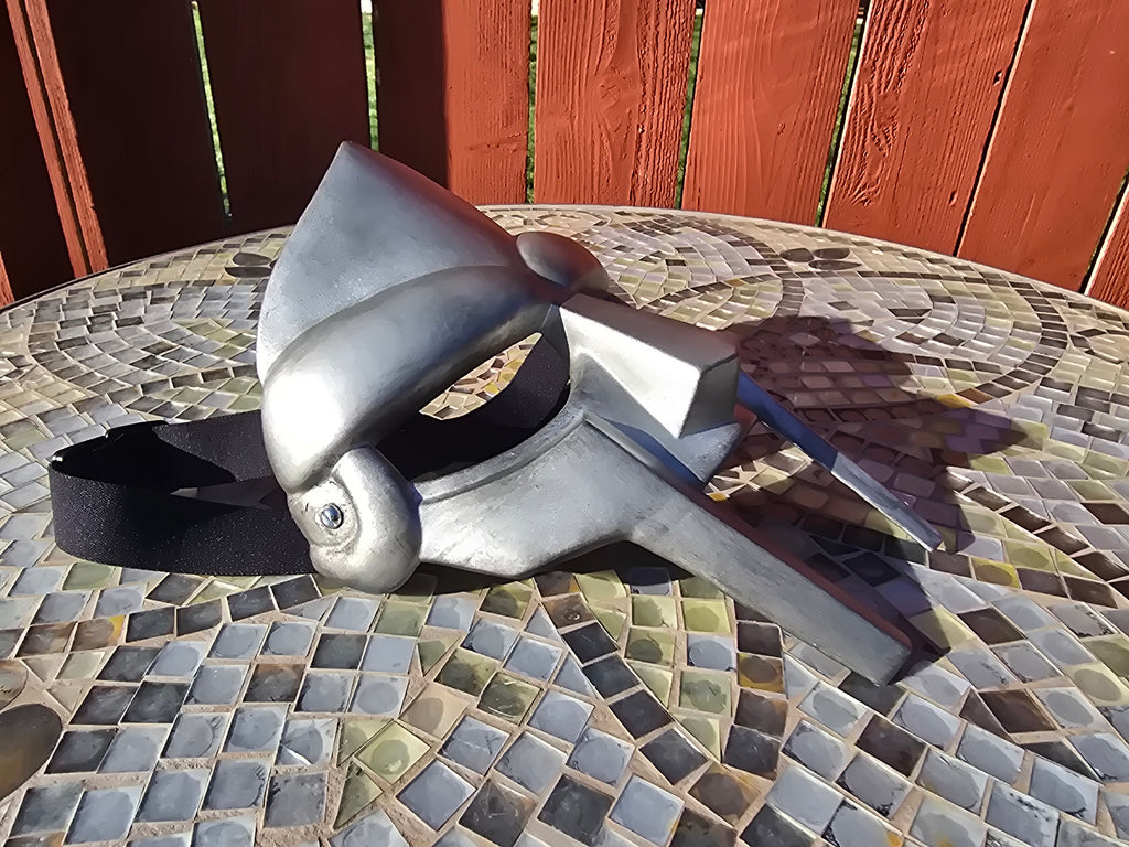 Metal Face Villain Mask w/ Elastic Headgear