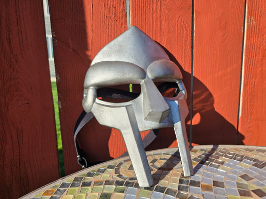 Metal Face Villain Mask w/ Elastic Headgear