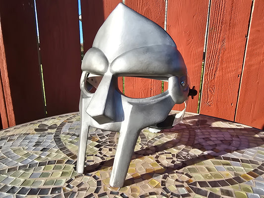 Metal Face Villain Mask w/ Rachet Headgear