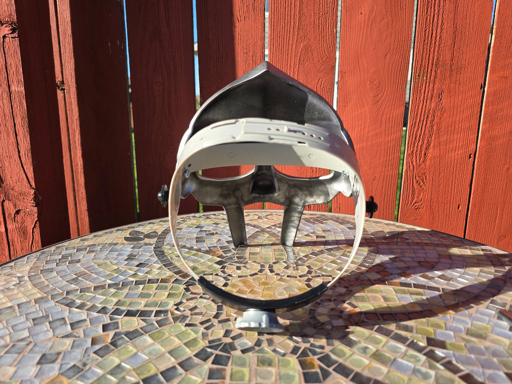 Metal Face Villain Mask w/ Rachet Headgear
