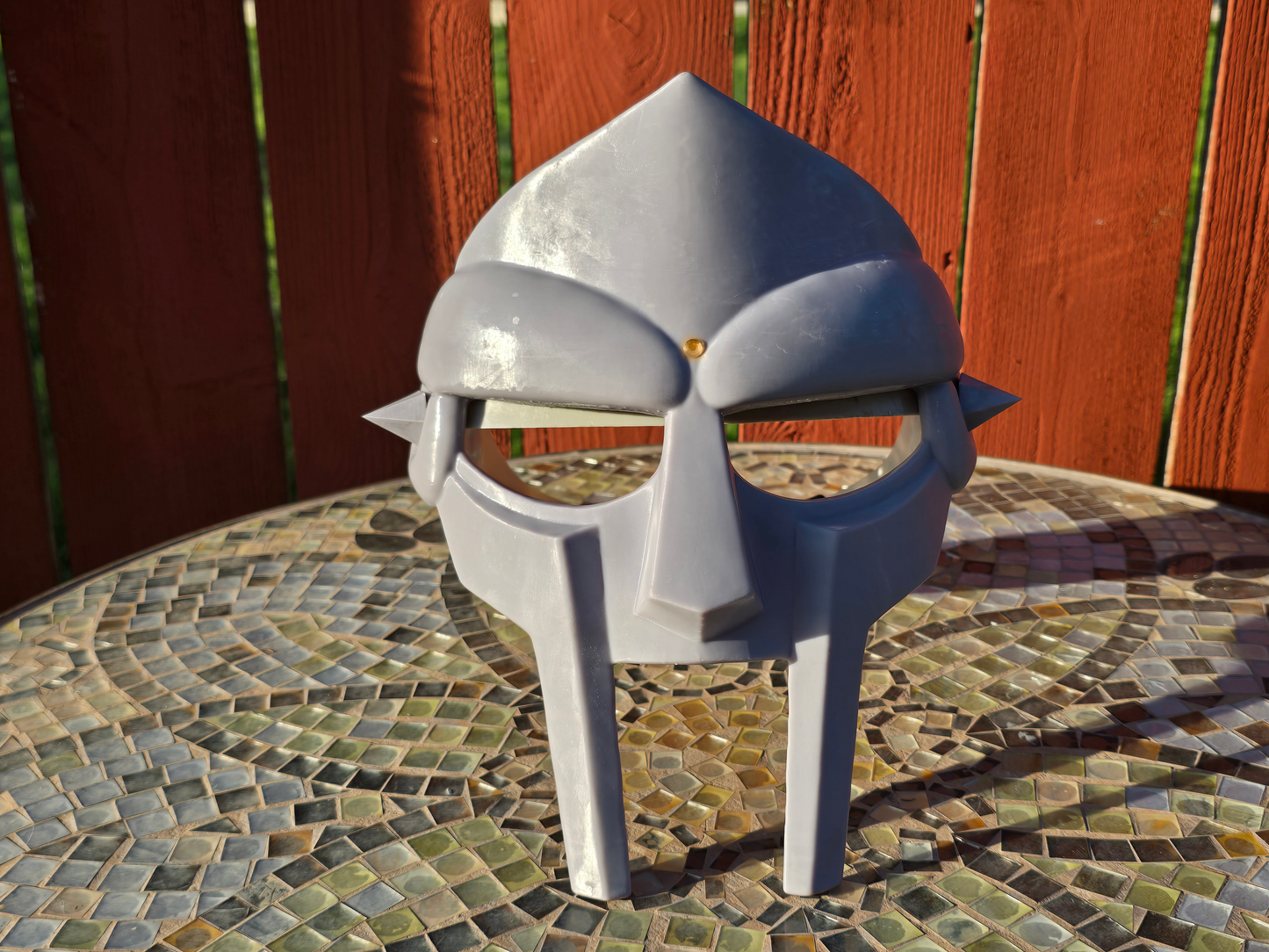 Metal Face Villain Mask with Rachet Headgear *Unpainted*