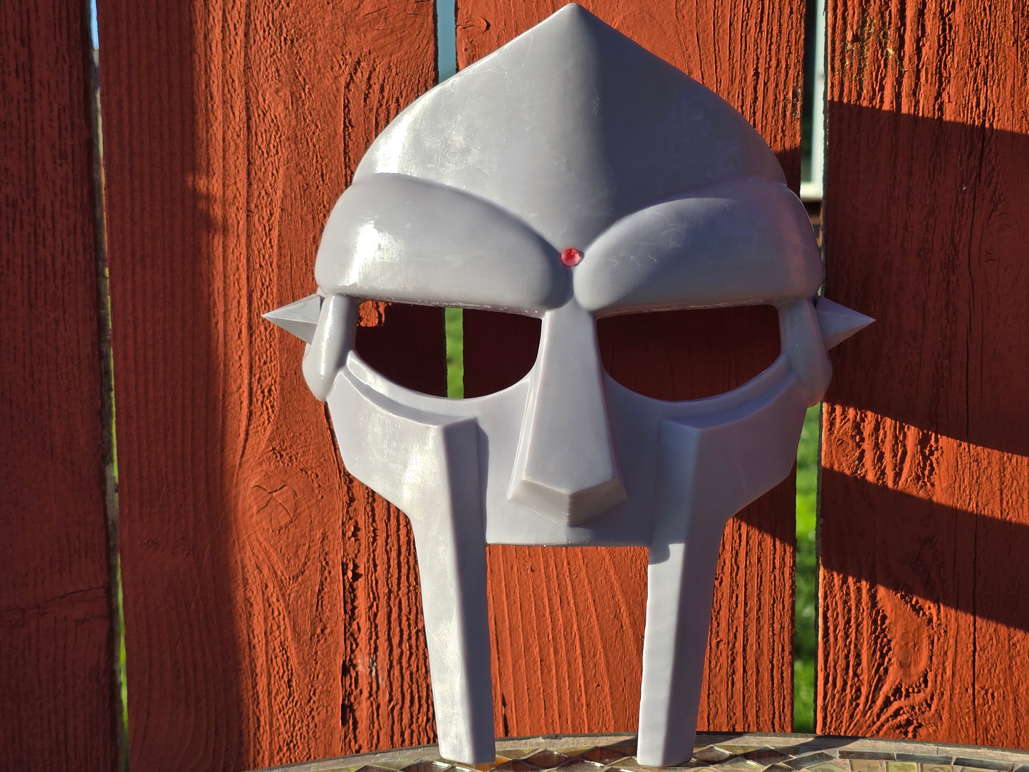 Metal Face Villain Mask with No Headgear *Unpainted*