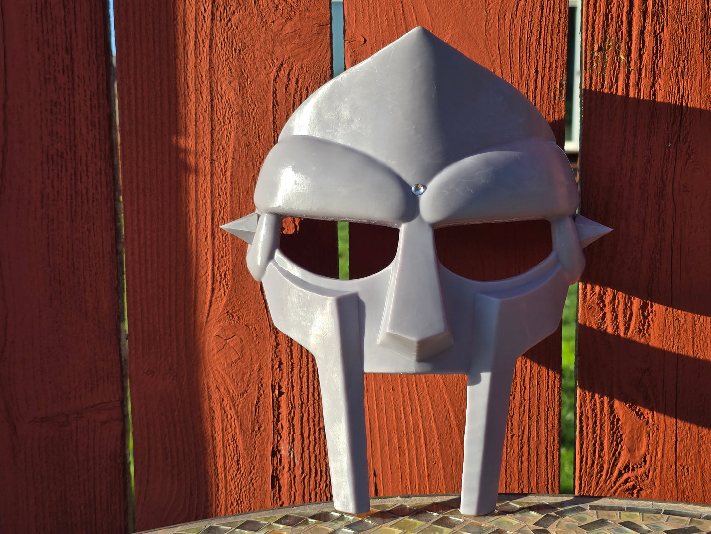 Metal Face Villain Mask with No Headgear *Unpainted*