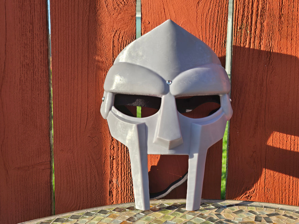 Metal Face Villain Mask with Elastic Headgear *Unpainted*