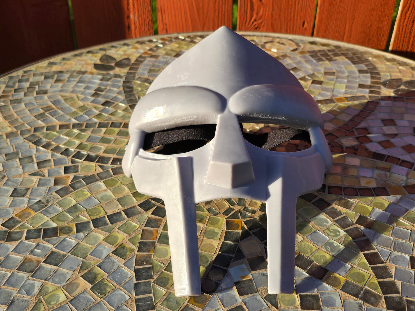 Metal Face Villain Mask with Elastic Headgear *Unpainted*