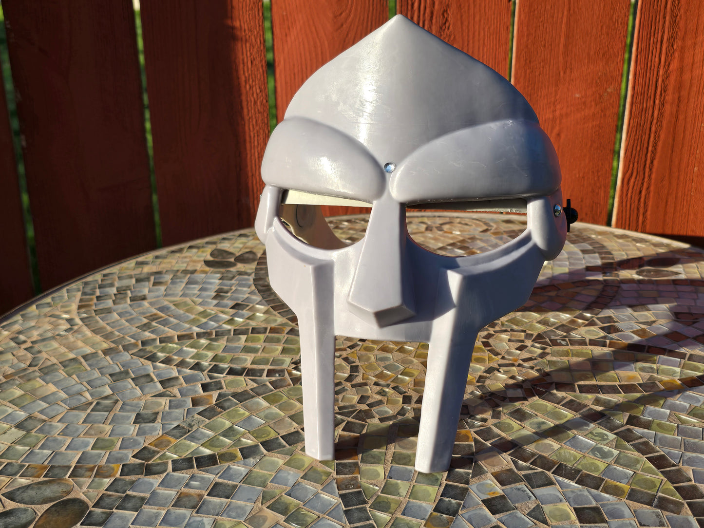 Metal Face Villain Mask with Rachet Headgear *Unpainted*