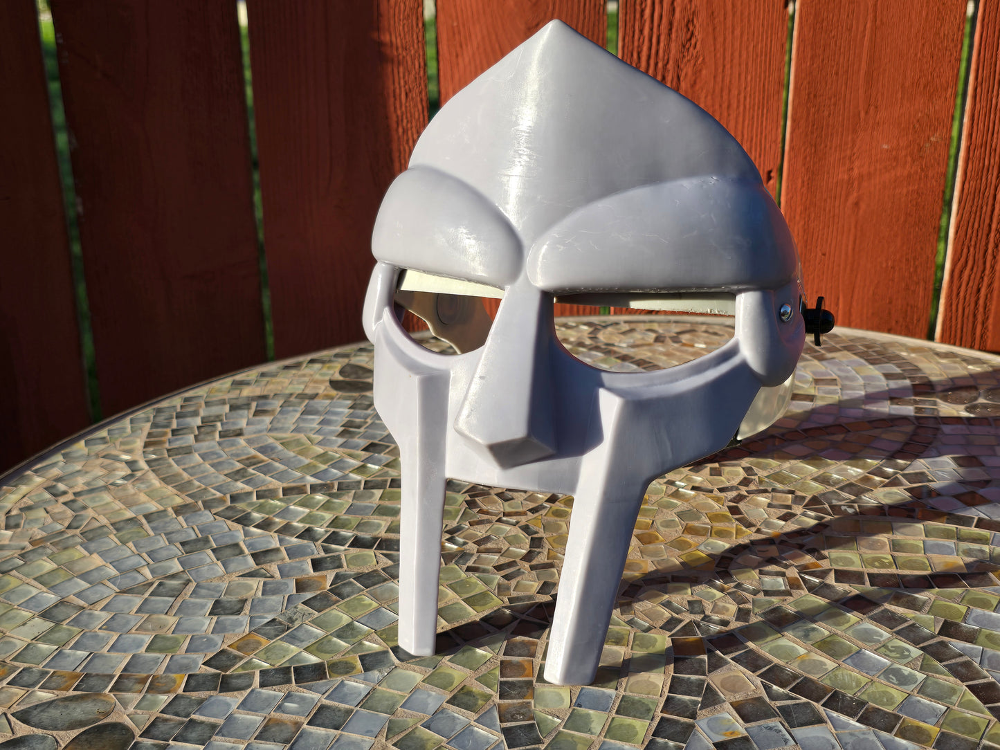 Metal Face Villain Mask with Rachet Headgear *Unpainted*