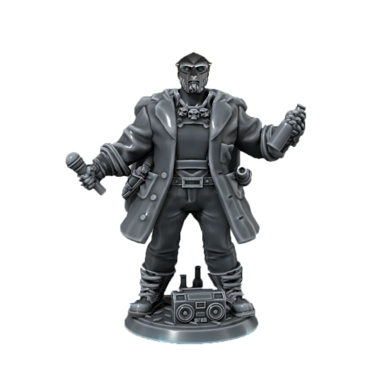 Metal Face Villain Table Top Miniature (UNPAINTED)