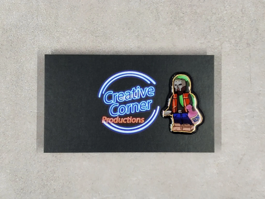 Metal Face Villain MM.. FOOD Minifigure Pin (1 inch)