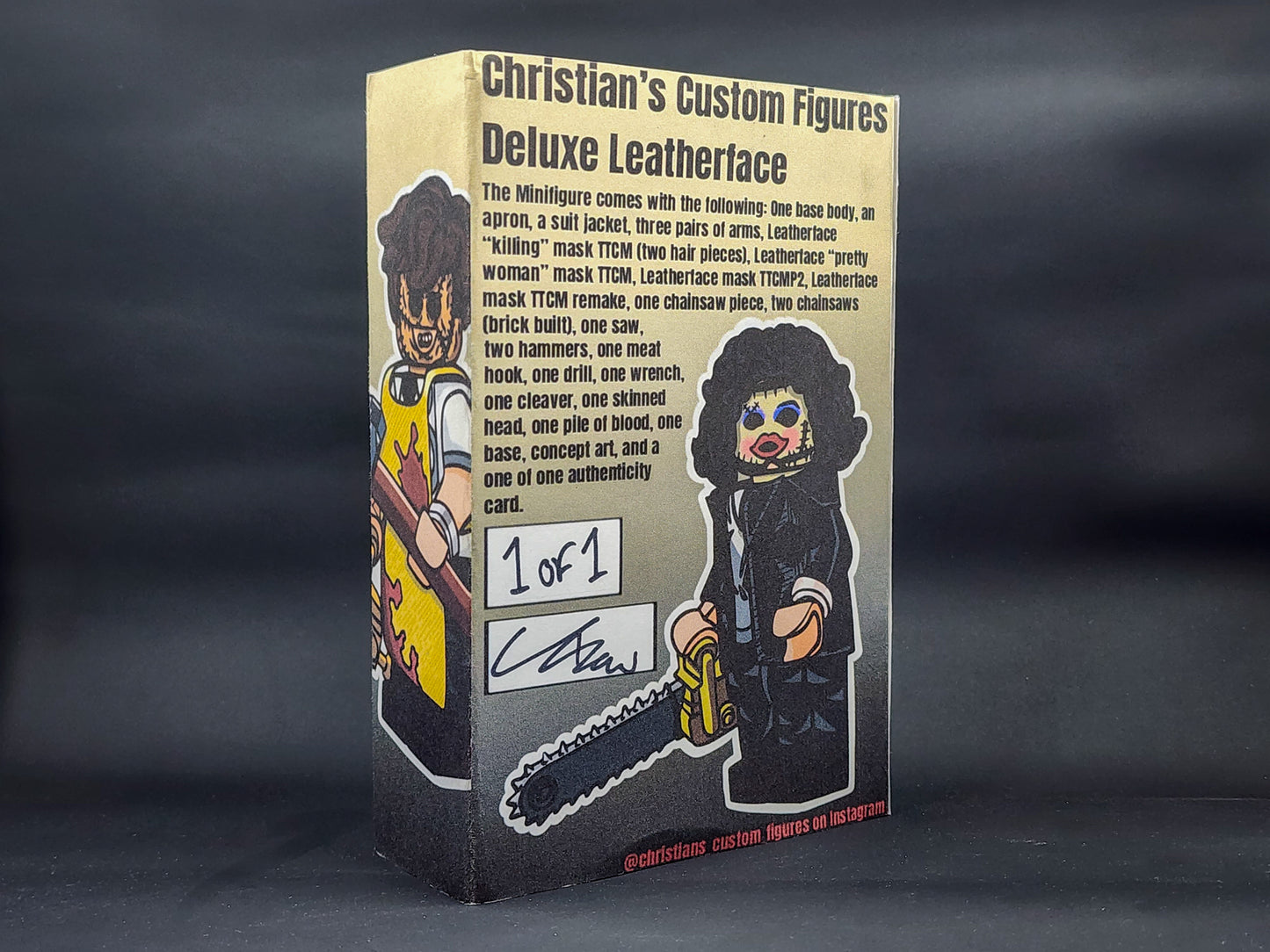 Leatherface Deluxe Custom Minifigure from The Texas Chainsaw Series 1 of 1 Exclusive