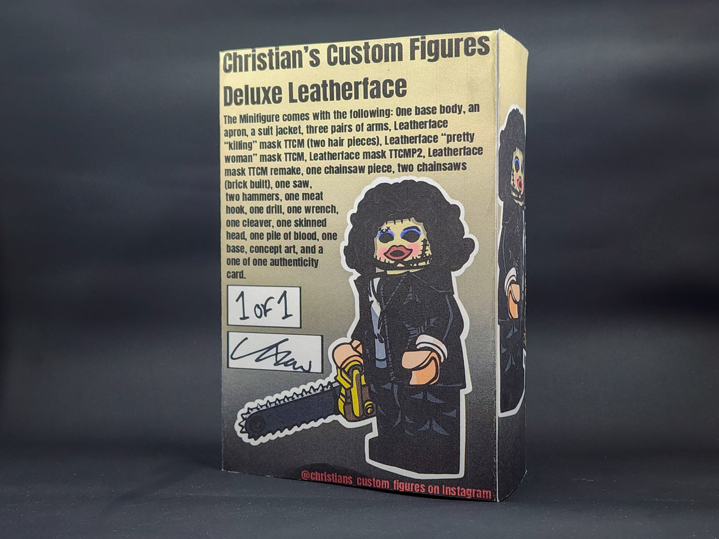 Leatherface Deluxe Custom Minifigure from The Texas Chainsaw Series 1 of 1 Exclusive